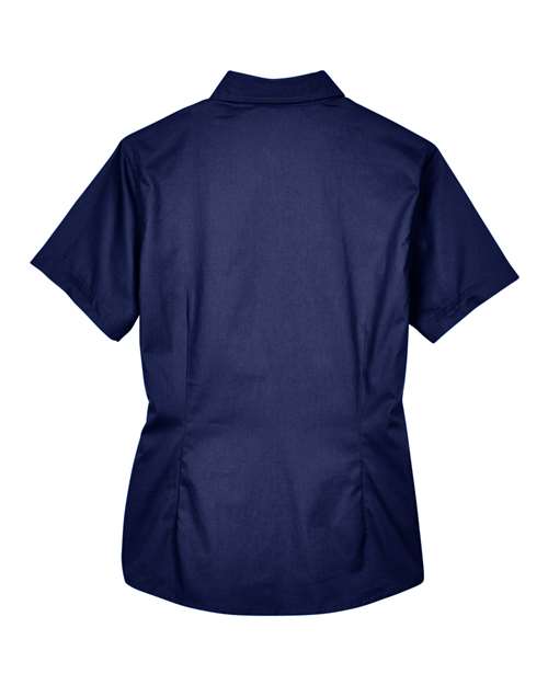 CORE365 78194 - Women's Optimum Short Sleeve Twill Shirt - Classic Navy