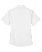CORE365 78194 - Women's Optimum Short Sleeve Twill Shirt - White