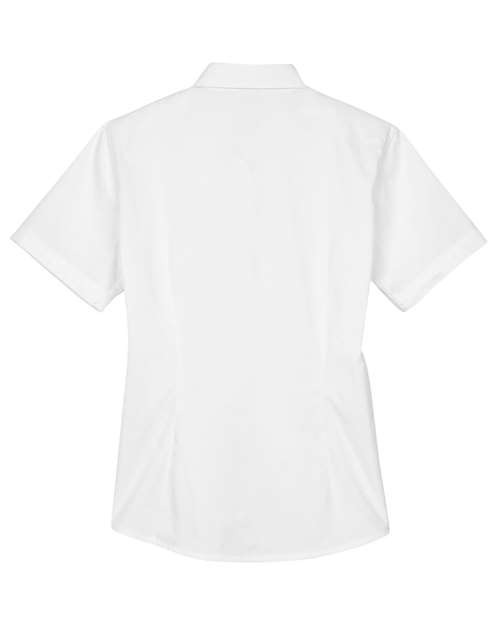 CORE365 78194 - Women's Optimum Short Sleeve Twill Shirt - White