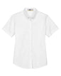 CORE365 78194 - Women's Optimum Short Sleeve Twill Shirt - White