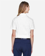 CORE365 78194 - Women's Optimum Short Sleeve Twill Shirt - White