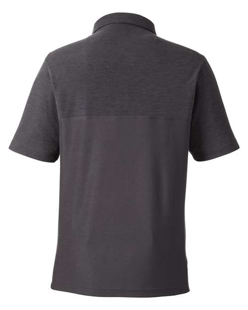 CORE365 CE112C - Men's Fusion ChromaSoftTM Colorblock Polo - Carbon/ Carbon Heather