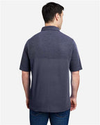 CORE365 CE112C - Men's Fusion ChromaSoftTM Colorblock Polo - Classic Navy/ Classic Navy Heather