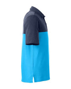 CORE365 CE112C - Men's Fusion ChromaSoftTM Colorblock Polo - Electric Blue/ Classic Navy Heather
