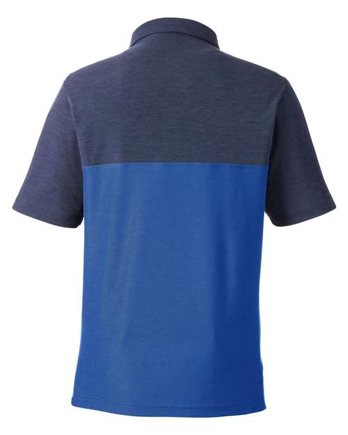 CORE365 CE112C - Men's Fusion ChromaSoftTM Colorblock Polo - True Royal/ Classic Navy Heather