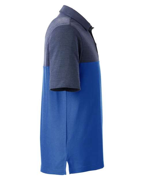 CORE365 CE112C - Men's Fusion ChromaSoftTM Colorblock Polo - True Royal/ Classic Navy Heather