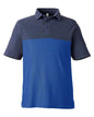 CORE365 CE112C - Men's Fusion ChromaSoftTM Colorblock Polo - True Royal/ Classic Navy Heather