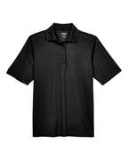 CORE365 88181T — Men's Tall Origin Performance Piqué Polo — Black (flat)