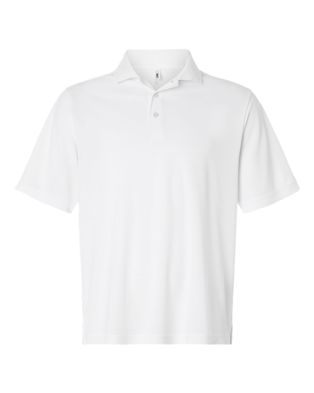CORE365 CE108T — Men's Tall Nova Performance Pique Polo — White (flat)
