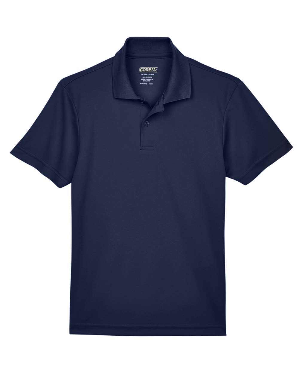 CORE365 88181Y — Youth Origin Performance Piqué Polo — Classic Navy (flat)