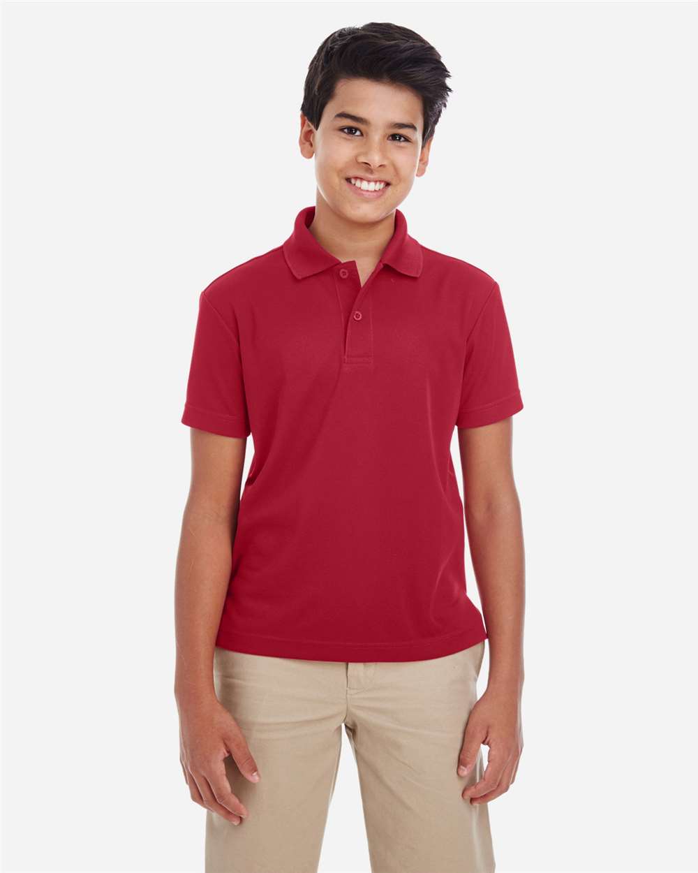 CORE365 88181Y — Youth Origin Performance Piqué Polo — Classic Red