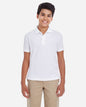 CORE365 88181Y — Youth Origin Performance Piqué Polo — White