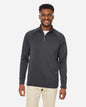 CORE365 CE801 — Unisex Fusion ChromaSoft™ Fleece Quarter-Zip Pullover — Carbon