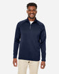 CORE365 CE801 — Unisex Fusion ChromaSoft™ Fleece Quarter-Zip Pullover — Classic Navy