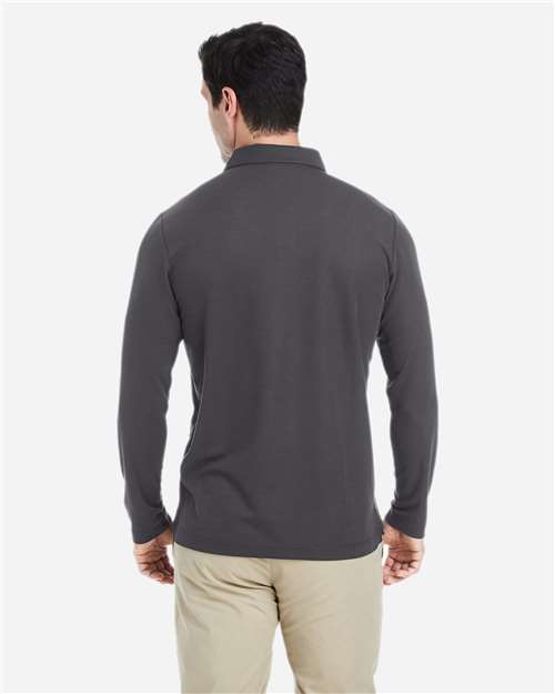CORE365 CE112L - Men's Fusion ChromaSoftTM Long Sleeve Pique Polo - Carbon