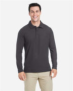 CORE365 CE112L - Men's Fusion ChromaSoftTM Long Sleeve Pique Polo - Carbon