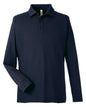 CORE365 CE112L - Men's Fusion ChromaSoftTM Long Sleeve Pique Polo - Classic Navy