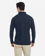 CORE365 CE112L - Men's Fusion ChromaSoftTM Long Sleeve Pique Polo - Classic Navy