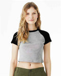 BELLA + CANVAS 1201 - Women's Micro Rib Raglan Baby Tee
