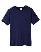 CORE365 CE111T — Unisex Tall Fusion ChromaSoft™ Performance T-Shirt — Classic Navy (flat)