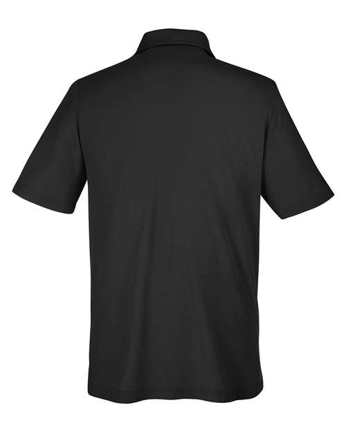CORE365 CE112T - Men's Tall Fusion ChromaSoftTM Pique Polo - Black