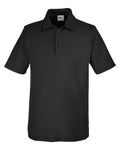 CORE365 CE112T - Men's Tall Fusion ChromaSoftTM Pique Polo - Black