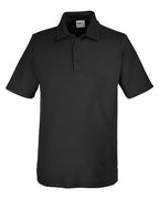 CORE365 CE112T - Men's Tall Fusion ChromaSoftTM Pique Polo - Black
