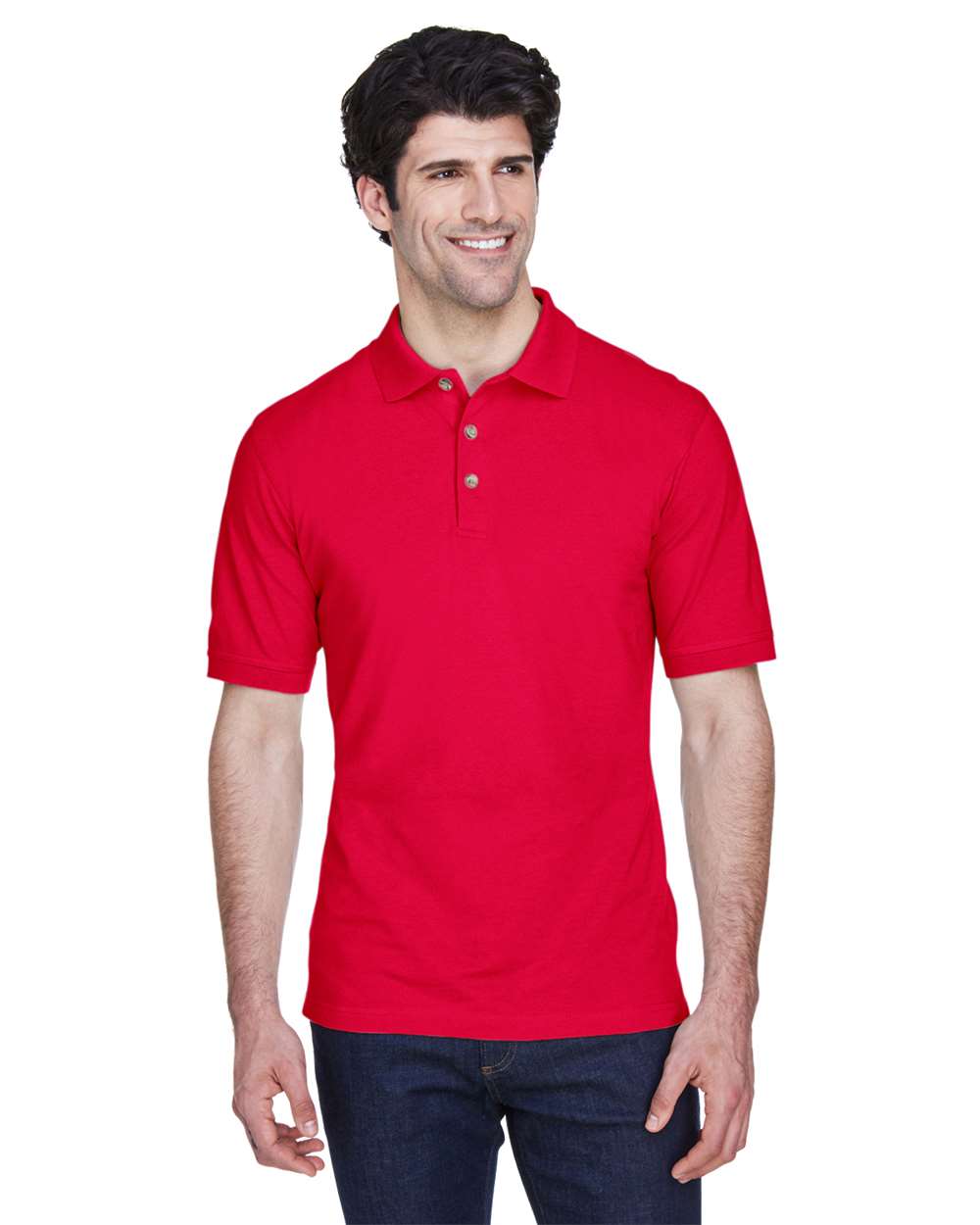 UltraClub 8535 - Men's Classic Piqué Polo - Red