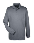 UltraClub 8210LS - Men's Cool & Dry Long Sleeve Mesh Piqué Polo