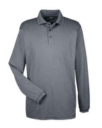 UltraClub 8210LS - Men's Cool & Dry Long Sleeve Mesh Piqué Polo
