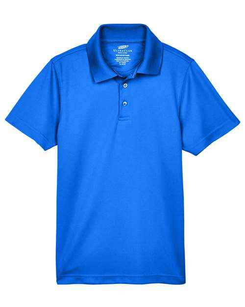 UltraClub 8210Y - Youth Cool & Dry Mesh Piqué Polo