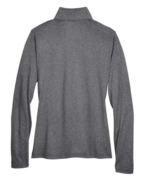 UltraClub 8618W - Women's Cool & Dry Heathered Performance Quarter-Zip Pullover UltraClub