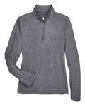 UltraClub 8618W - Women's Cool & Dry Heathered Performance Quarter-Zip Pullover