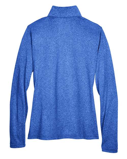 UltraClub 8618W - Women's Cool & Dry Heathered Performance Quarter-Zip Pullover UltraClub