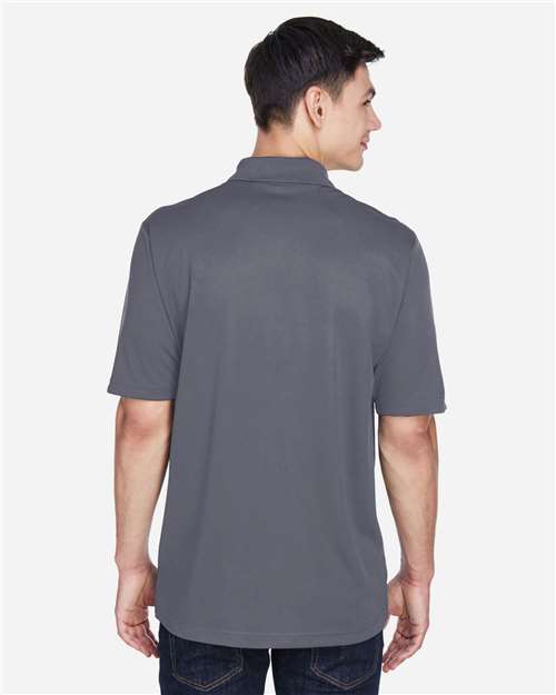 CORE365 CE101 - Men's Balance Colorblock Performance Pique Polo - Black/ Carbon