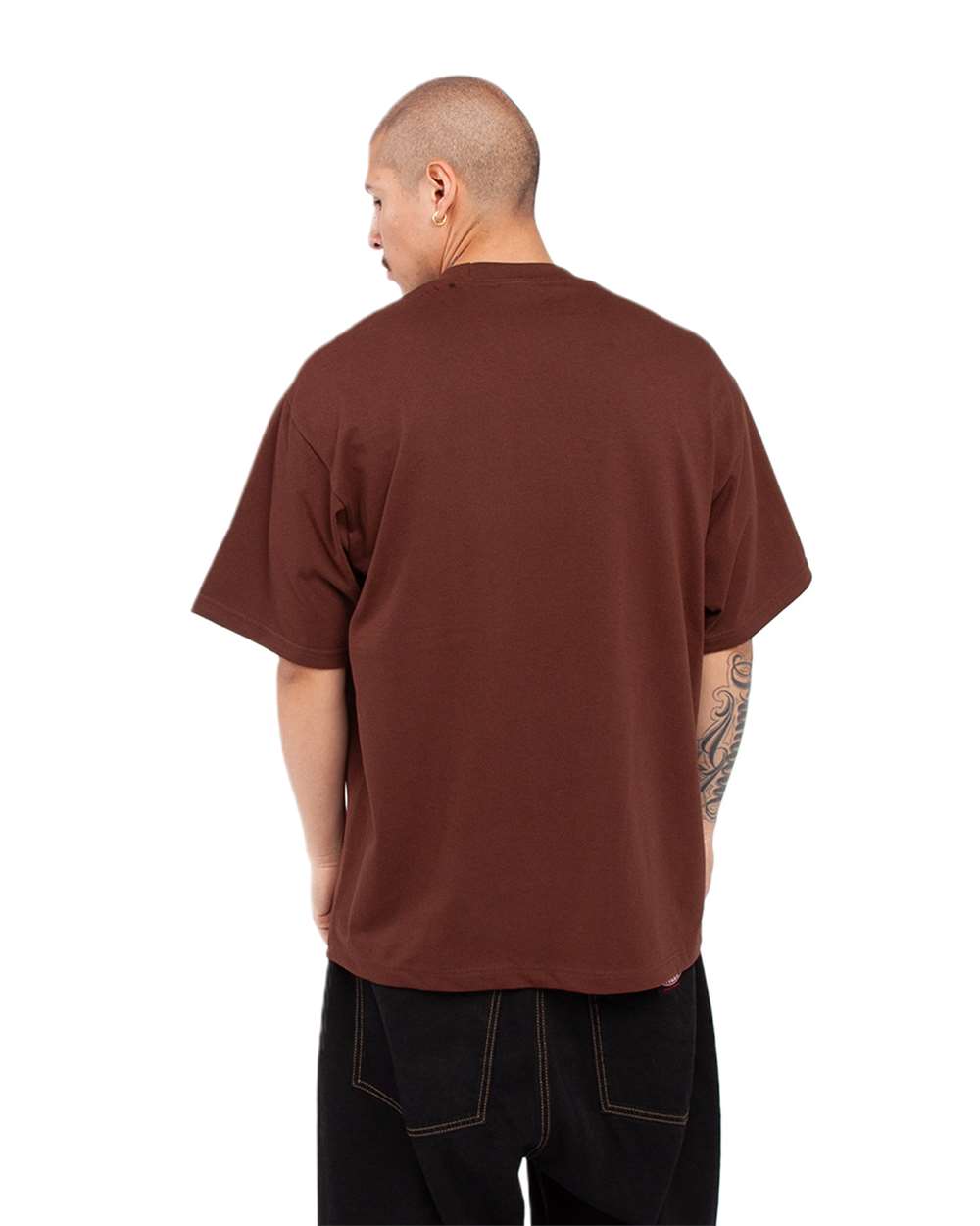 Shaka Wear SHMHSS - Unisex Max Heavyweight Tee - Brown