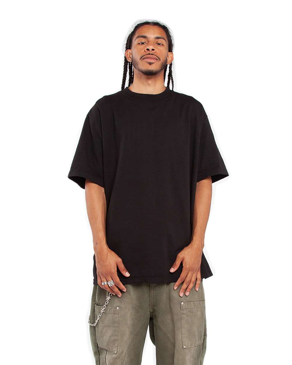 Shaka Wear SHGD - Unisex Max Heavyweight Garment-Dyed Tee - Black