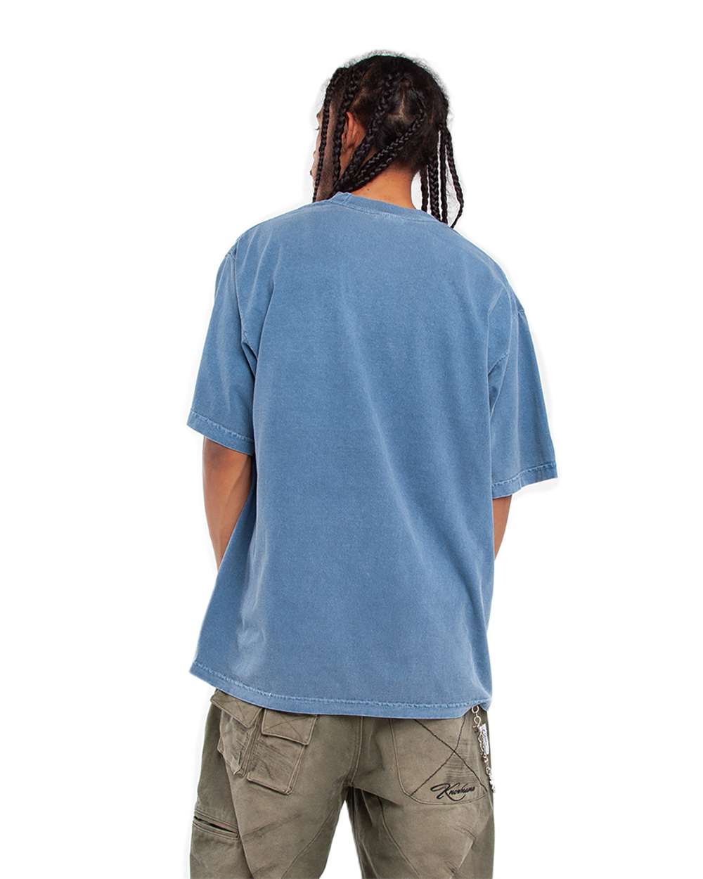 Shaka Wear SHGD - Unisex Max Heavyweight Garment-Dyed Tee - Washed Denim