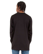 Shaka Wear SHALS - Unisex Active Long Sleeve Tee - Black