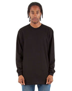 Shaka Wear SHALS - Unisex Active Long Sleeve Tee - Black