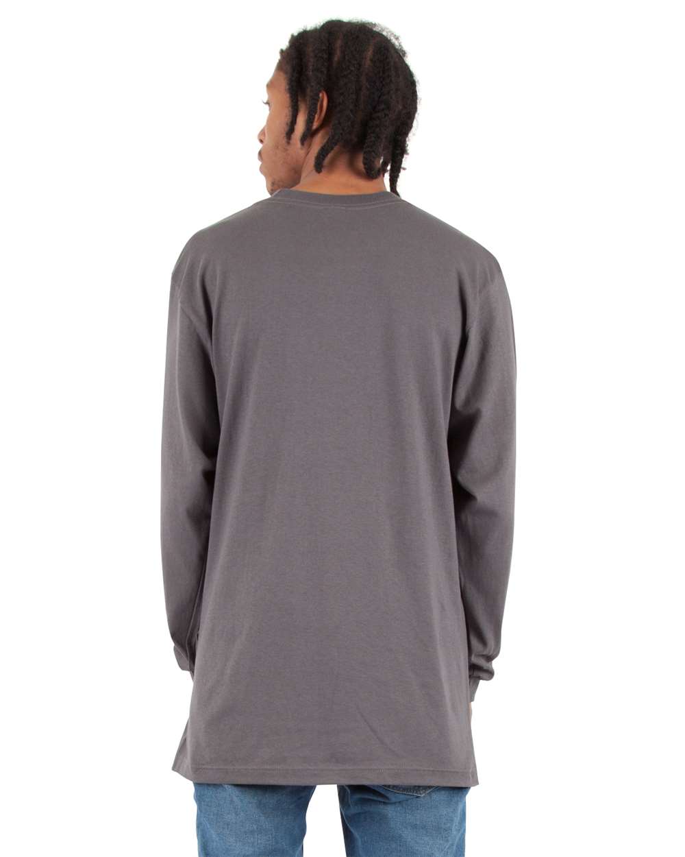 Shaka Wear SHALS - Unisex Active Long Sleeve Tee - Dark Grey