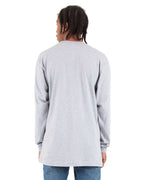 Shaka Wear SHALS - Unisex Active Long Sleeve Tee - Heather Grey