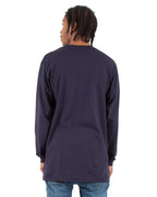 Shaka Wear SHALS - Unisex Active Long Sleeve Tee - Navy