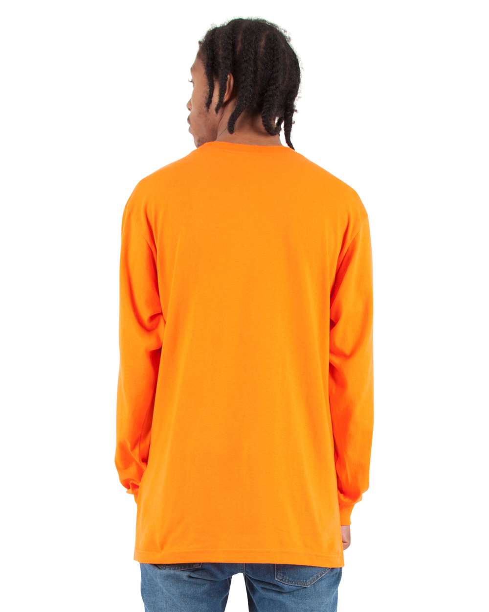 Shaka Wear SHALS - Unisex Active Long Sleeve Tee - Orange