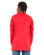 Shaka Wear SHALS - Unisex Active Long Sleeve Tee - Red