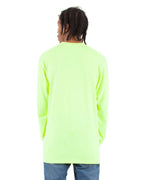 Shaka Wear SHALS - Unisex Active Long Sleeve Tee - Safety Green
