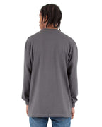 Shaka Wear SHMHLST - Unisex Tall Max Heavyweight Long Sleeve Tee - Dark Grey
