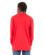 Shaka Wear SHMHLST - Unisex Tall Max Heavyweight Long Sleeve Tee - Red