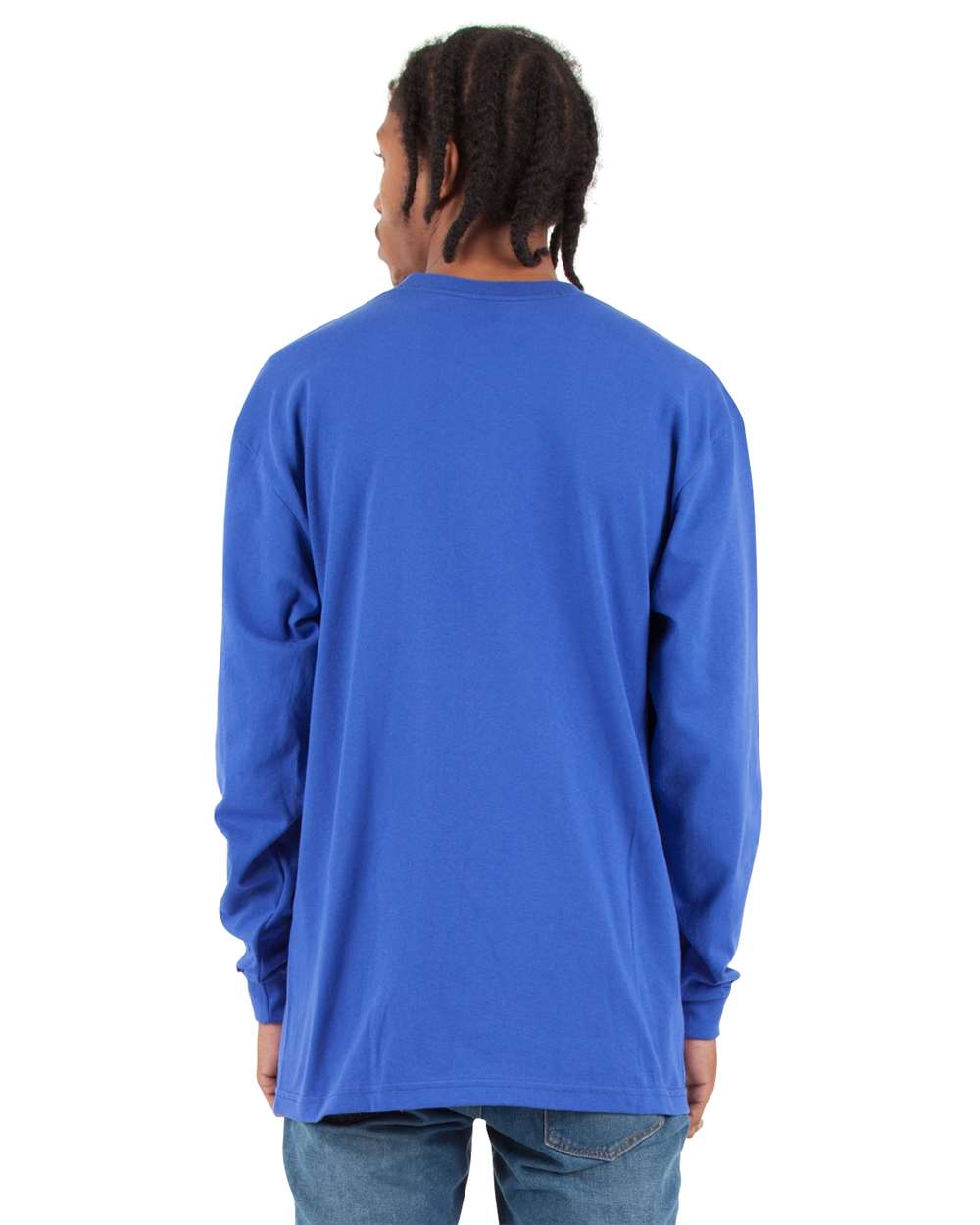 Shaka Wear SHMHLST - Unisex Tall Max Heavyweight Long Sleeve Tee - Royal