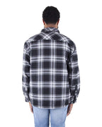 Shaka Wear SHPFJ - Unisex Plaid Jacket - Black
